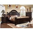 FOA Damos 3pc Dark Walnut Solid Wood Bedroom Set - Cal King + Nightstand + Chest
