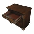 FOA Damos 3pc Dark Walnut Solid Wood Bedroom Set - King + Nightstand + Chest