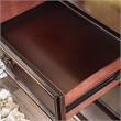 FOA Damos 2pc Dark Walnut Solid Wood Bedroom Set - Queen + Nightstand