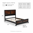 Furniture of America Delia Transitional Wood King Panel Bed in Walnut