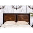 FOA Delia 2pc Walnut Transitional Wood Panel Bedroom Set - King + Nightstand