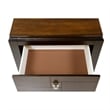 Furniture of America Delia Transitional Wood 2-Drawer Nightstand in Walnut