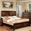 Furniture of America Delia Transitional Wood Queen Panel Bed in Walnut