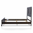 FOA Delia 2pc Walnut Transitional Wood Panel Bedroom Set - Queen + Nightstand