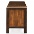 FOA Delia 4pc Walnut Wood Panel Bedroom Set - Queen+Nightstand+Dresser+Mirror