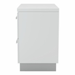 FOA Rayland 2pc Glossy White Wood Bedroom Set - Full + Nightstand