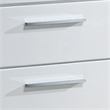 FOA Rayland 3pc Glossy White Wood Bedroom Set - Full + Nightstand + Chest