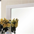 FOA Rayland 4pc Glossy White Wood Bedroom Set - Full+Nightstand+Dresser+Mirror