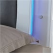 FOA Rayland 2pc Glossy White Wood Bedroom Set - Queen + Nightstand