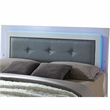 FOA Rayland 4pc Glossy White Wood Bedroom Set - Queen+Nightstand+Dresser+Mirror