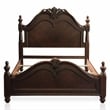 FOA Ruben 2pc Cherry Solid Wood Panel Bedroom Set - Cal King + Nightstand