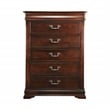 FOA Ruben 3pc Cherry Wood Panel Bedroom Set - Cal King + Nightstand + Chest