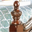 FOA Ruben 3pc Cherry Wood Panel Bedroom Set - King + Nightstand + Chest