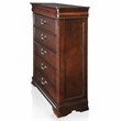 FOA Ruben 3pc Cherry Wood Panel Bedroom Set - King + Nightstand + Chest
