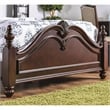 FOA Ruben 2pc Cherry Solid Wood Panel Bedroom Set - Queen + Nightstand