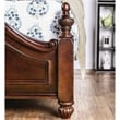 FOA Ruben 2pc Cherry Solid Wood Panel Bedroom Set - Queen + Nightstand