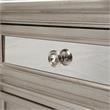 Furniture of America Farrah Transitional Solid Wood 5-Drawer Chest in Silver
