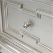 Furniture of America Farrah Transitional Wood 2-Drawer Nightstand in Silver
