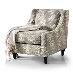 furniture of america sophie fabric upholstered accent chair in light mocha