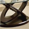 Furniture of America Darbunic Wood 3-Piece Coffee Table Set in Dark Walnut