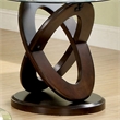 Furniture of America Darbunic Wood 3-Piece Coffee Table Set in Dark Walnut