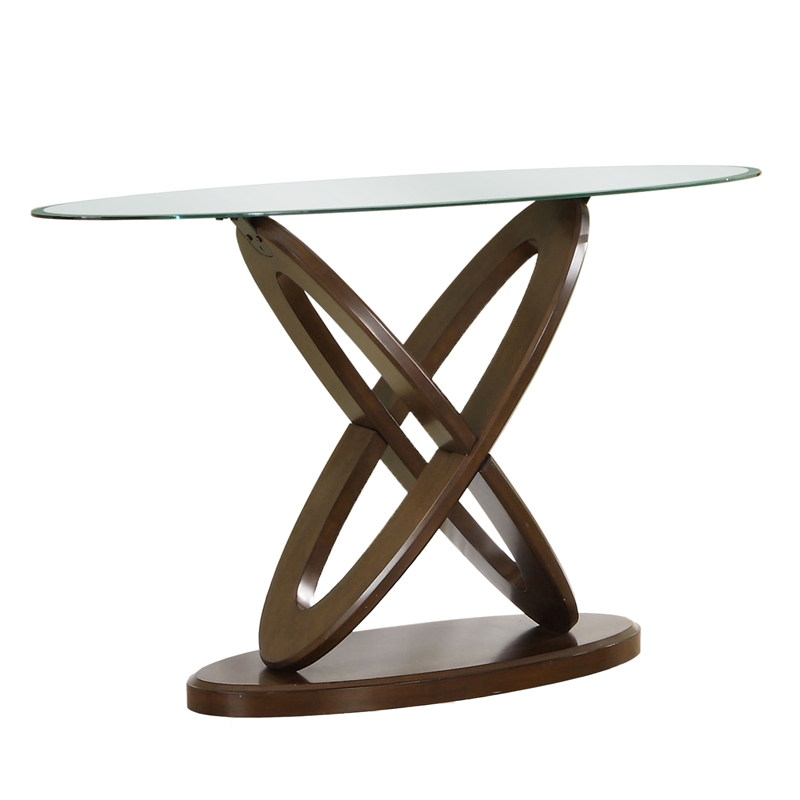 Furniture of America Darbunic Wood 3-Piece Coffee Table Set in Dark Walnut
