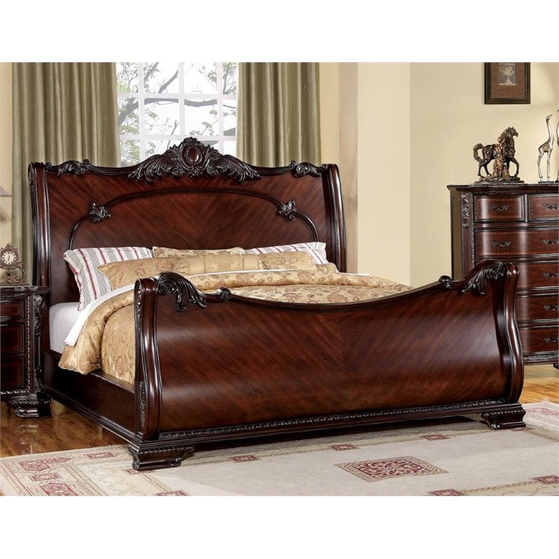 Furniture of America Heffen 4 Piece California King Bedroom Set