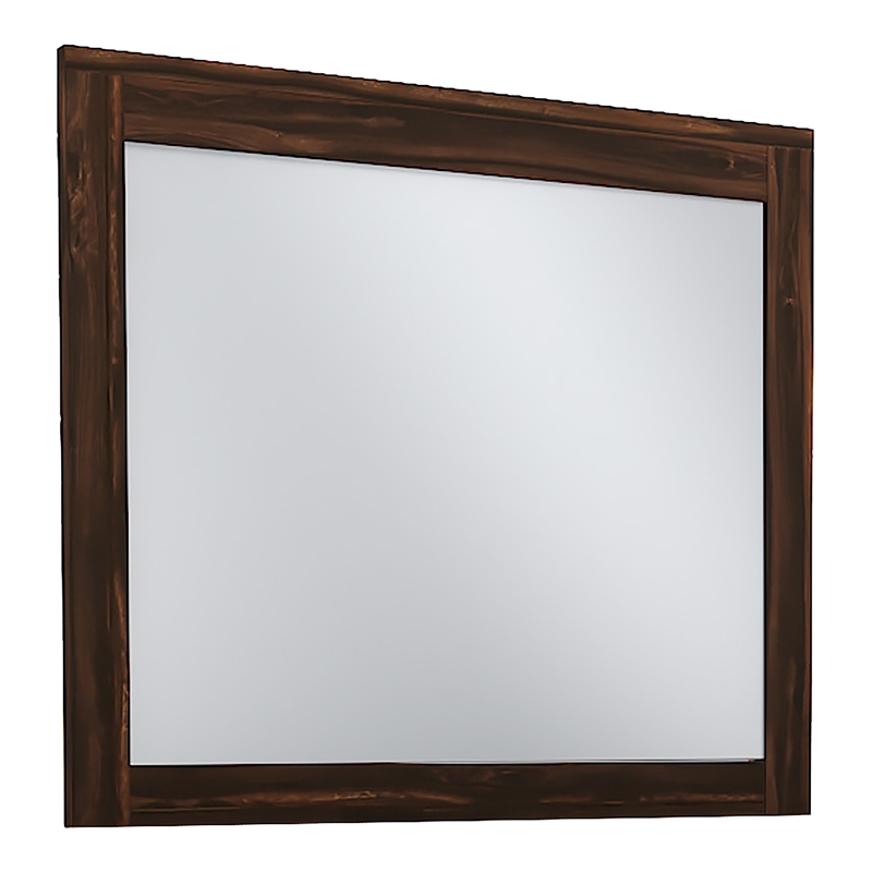 Furniture of America Bickson Rustic Wood 2-Piece Dresser and Mirror in Natural