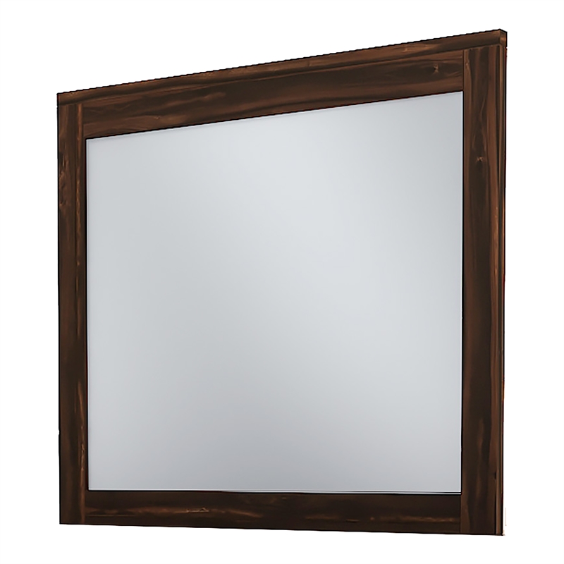 Furniture of America Bickson Rustic Wood 2-Piece Dresser and Mirror in Natural