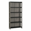 Furniture of America Iman Wood 5-Shelf Bookcase in Dark Gray and Black