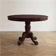 Furniture of America Wilson Traditional Wood Round Dining Table in Brown Cherry