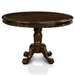 Furniture of America Wilson Traditional Wood Round Dining Table in Brown Cherry