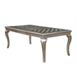Furniture of America Bethlehem 66-Inch Solid Wood Dining Table in Gold Champagne