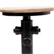 Furniture of America Zina Industrial Metal Bar Stool in Antique Black (Set of 2)