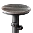 Furniture of America Zina Metal Counter Height Stool in Antique Black (Set of 2)