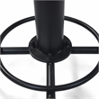 Furniture of America Zina Metal Counter Height Stool in Antique Black (Set of 2)