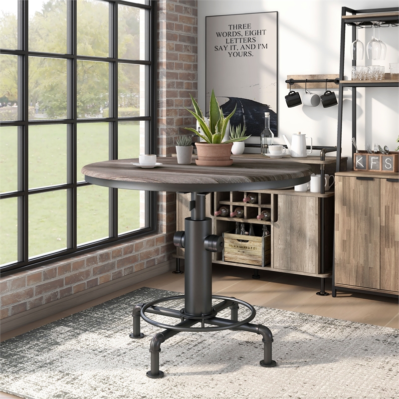 Industrial counter height online dining table