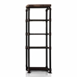 Furniture of America Cyprinus Industrial Metal Pier Cabinet in Antique Black