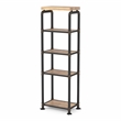 Furniture of America Cyprinus Industrial Metal Pier Cabinet in Antique Black