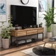 Furniture of America Cyprinus Industrial Metal 60-Inch TV Stand in Antique Black
