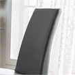 Furniture of America Duell Faux Leather Dining Chair in Gray (Set of 2)