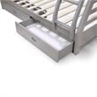Furniture of America Tomi Wood Twin over Full Storage Bunk Bed in Gray
