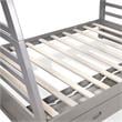 Furniture of America Tomi Wood Twin over Full Storage Bunk Bed in Gray