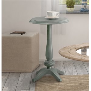Furniture of America Vito Transitional Pedestal Table in Black