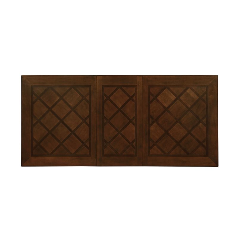 Furniture of America Alstroemeria Wood Pedestal Dining Table in Brown Cherry
