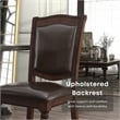 Furniture of America Alstroemeria Wood Side Chair in Brown Cherry (Set of 2)