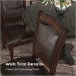 Furniture of America Alstroemeria Wood Side Chair in Brown Cherry (Set of 2)