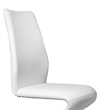 Furniture of America Verdell Faux Leather Dining Chair in White (Set of 2)