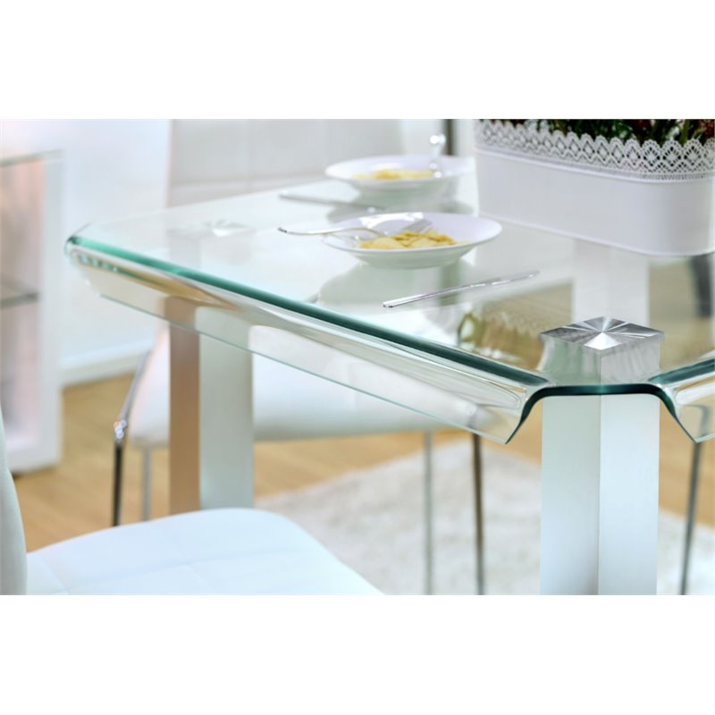 Furniture Of America Marva Glass Top, Glass Top Counter Height Dining Table