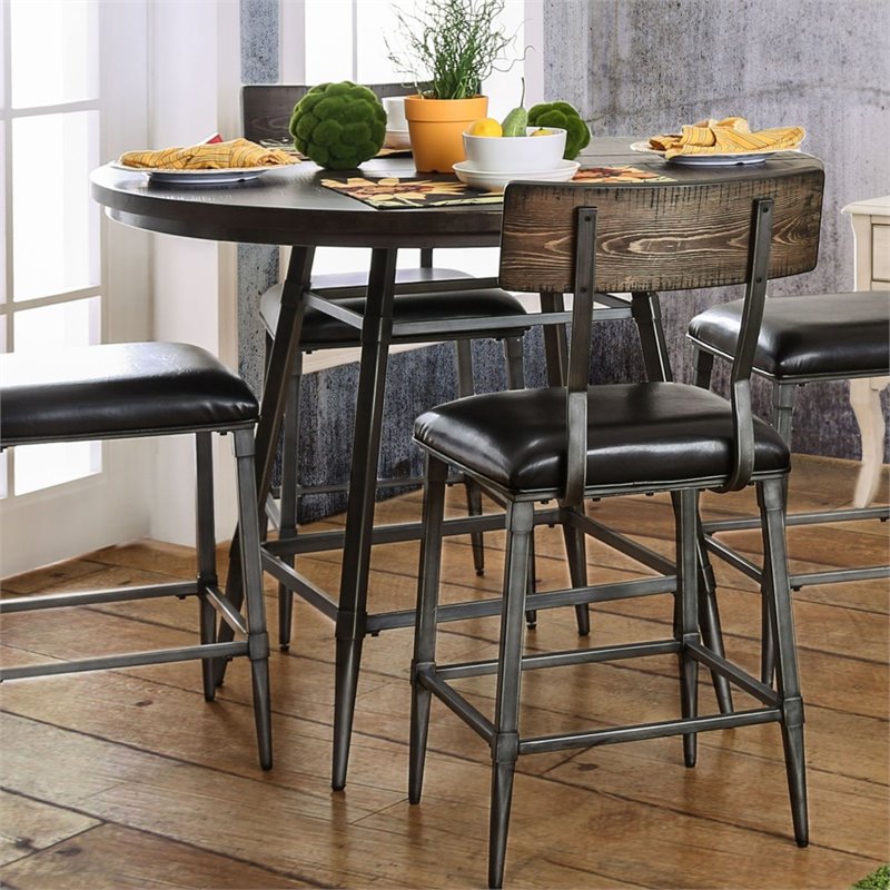 Furniture of America Haliana Metal Counter Height Dining ...